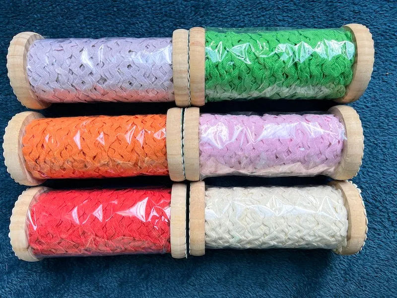 20 Metres 1cm Wide RicRac - Choice of Colours