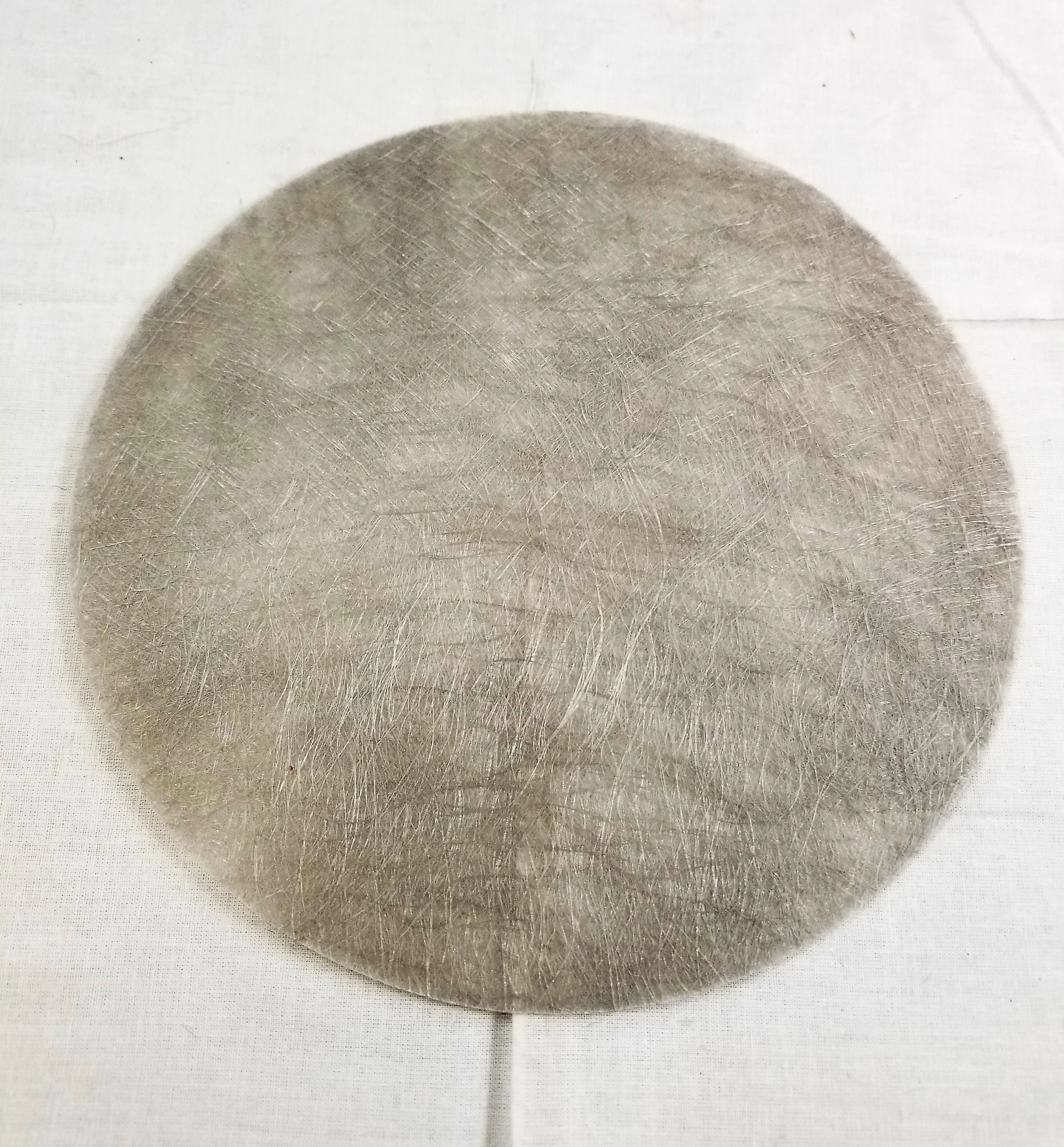 8" circle felt pads - Light Gray - non-adhesive
