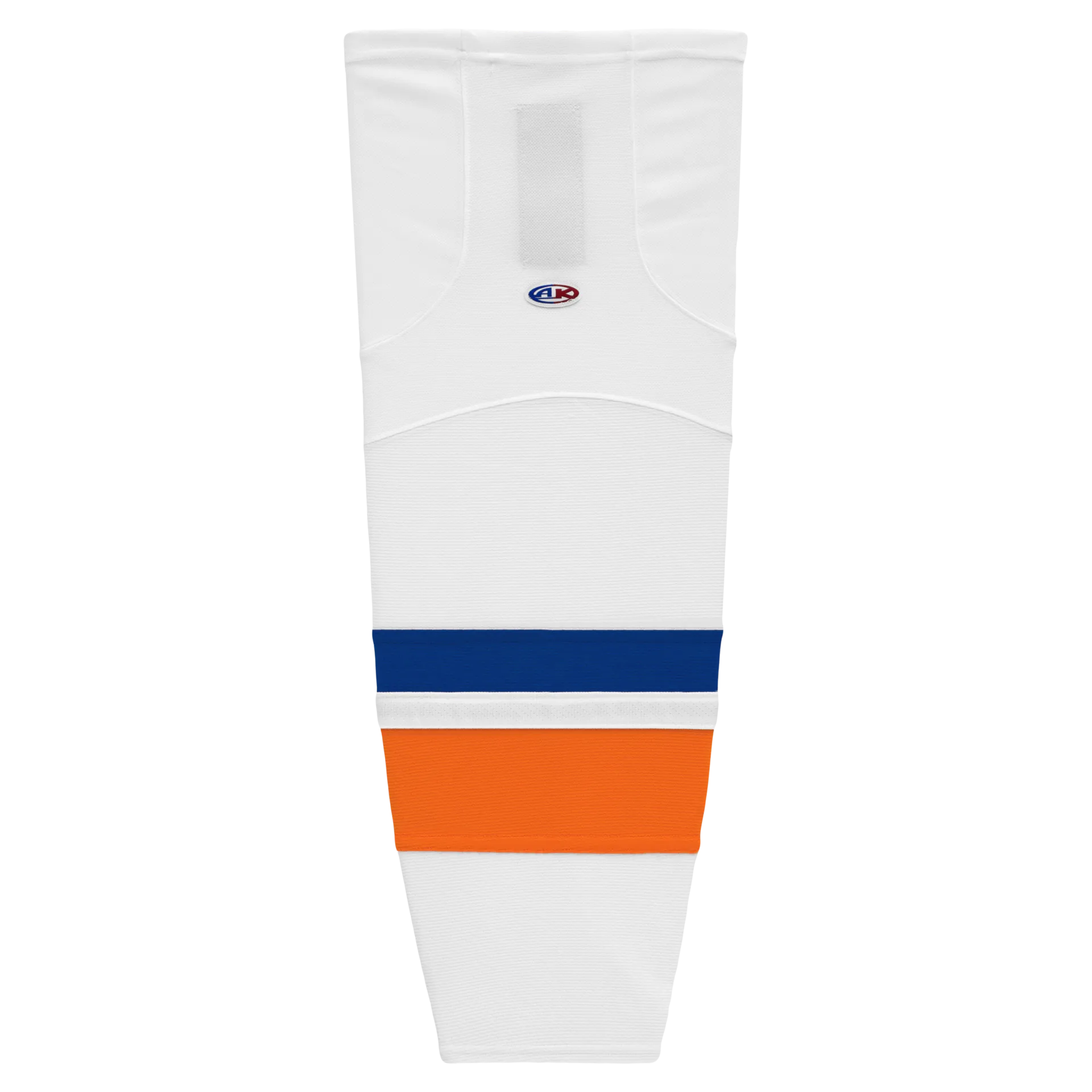 Athletic Knit (AK) HS2100-491 Bridgeport Islanders White Mesh Ice Hockey Socks