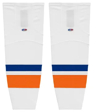Athletic Knit (AK) HS2100-491 Bridgeport Islanders White Mesh Ice Hockey Socks