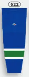 Athletic Knit (AK) HS2100-622 Swift Current Broncos Royal Blue Mesh Ice Hockey Socks