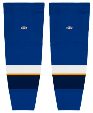 Athletic Knit (AK) HS2100-846 2011 St. Louis Blues Royal Blue Mesh Ice Hockey Socks