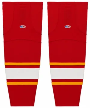 Athletic Knit (AK) HS2100-885 Atlanta Flames Red Mesh Ice Hockey Socks