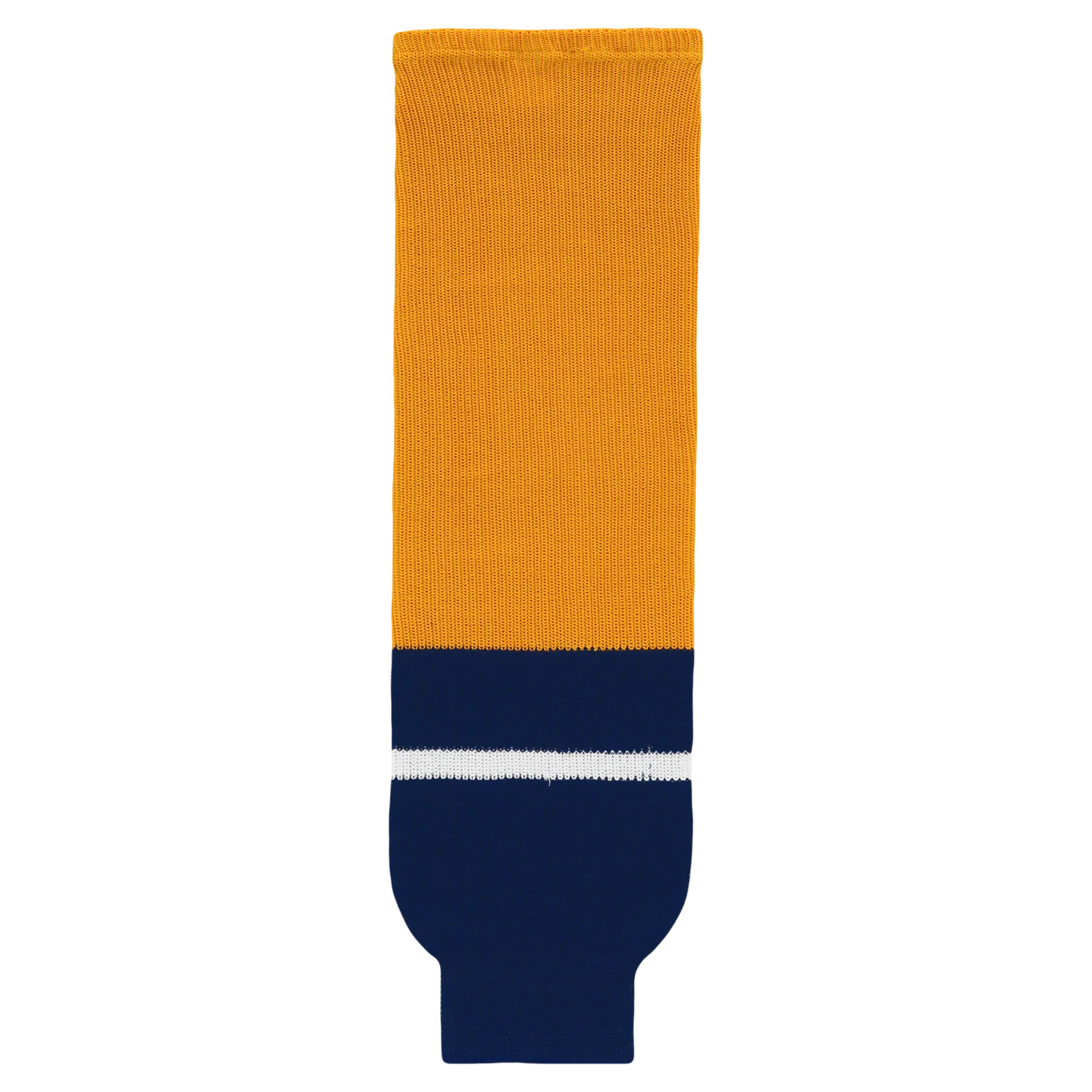 Athletic Knit (AK) HS630-873 2013 Nashville Predators Gold Knit Ice Hockey Socks
