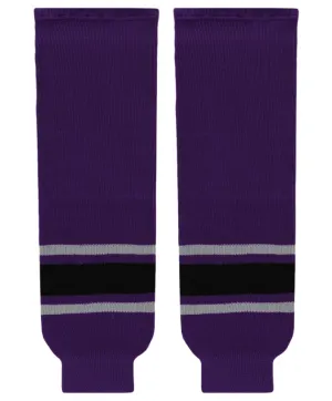 Athletic Knit (AK) HS630-953 Los Angeles Kings Third Purple Knit Ice Hockey Socks