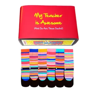 Awesome Teacher Oddsocks Gift Set - Ladies Novelty Socks