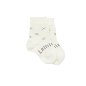 Baby Merino Wool Crew Socks - Fox