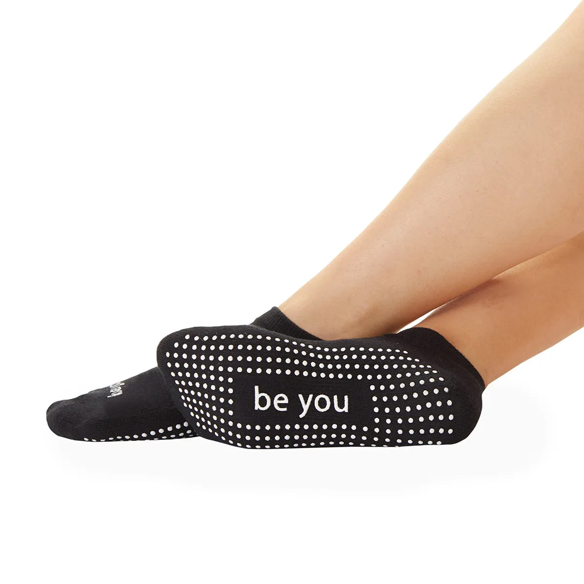 Be You - Black White Grip Socks (Barre / Pilates)