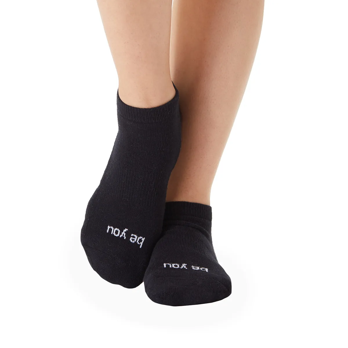 Be You - Black White Grip Socks (Barre / Pilates)