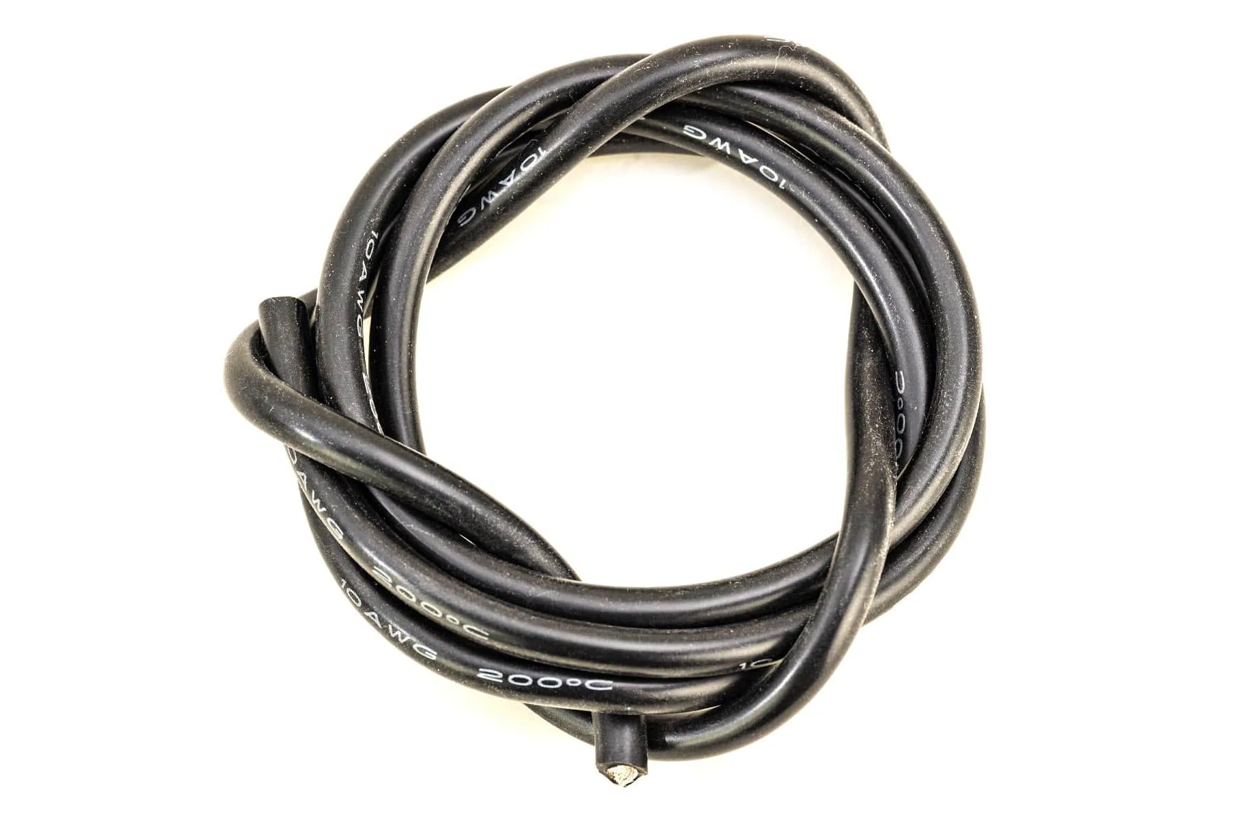 BenchCraft 10 Gauge Silicone Wire - Black (1 Meter)
