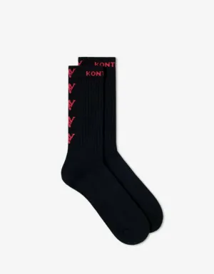 Black Logo Socks