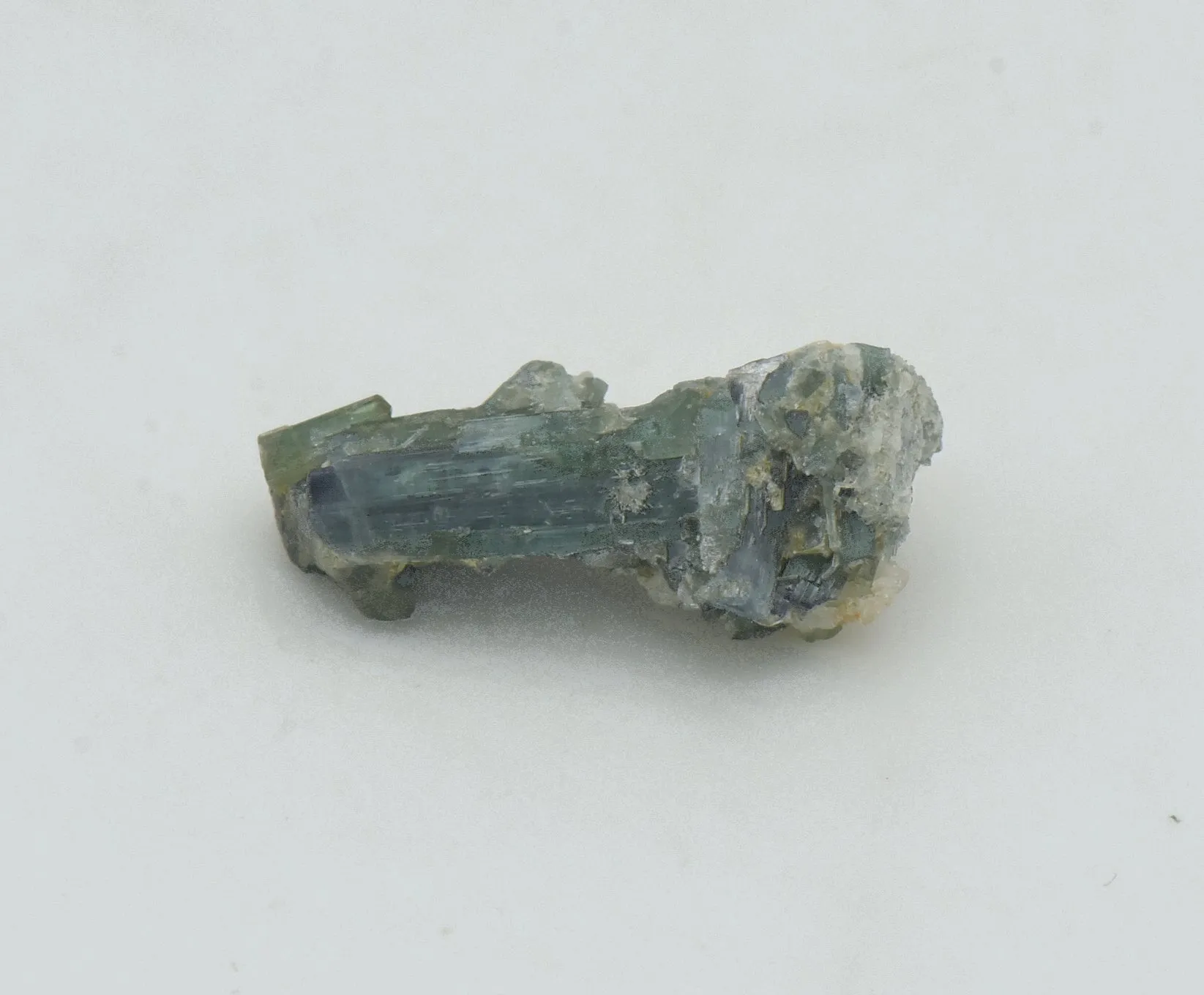 Blue Tourmaline Cluster with Muscovite - Afghanistan
