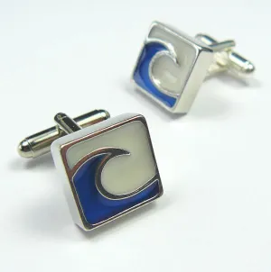 Blue Wave Cufflinks