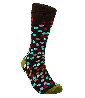 Brown Men's Dress Socks by Paul Malone
