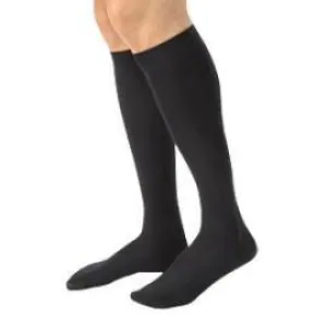 BSN Jobst Knee High Mens CasualWear Compression Socks Large Tall, Black, Closed Toe, Latex-free - 1 Pair