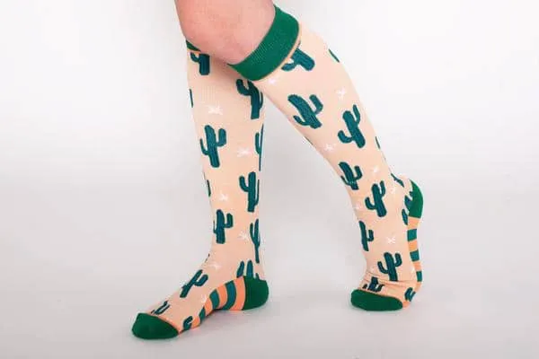 Cacti- Women's Knee High Compression