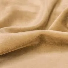 Camel Cotton Velour Fabric