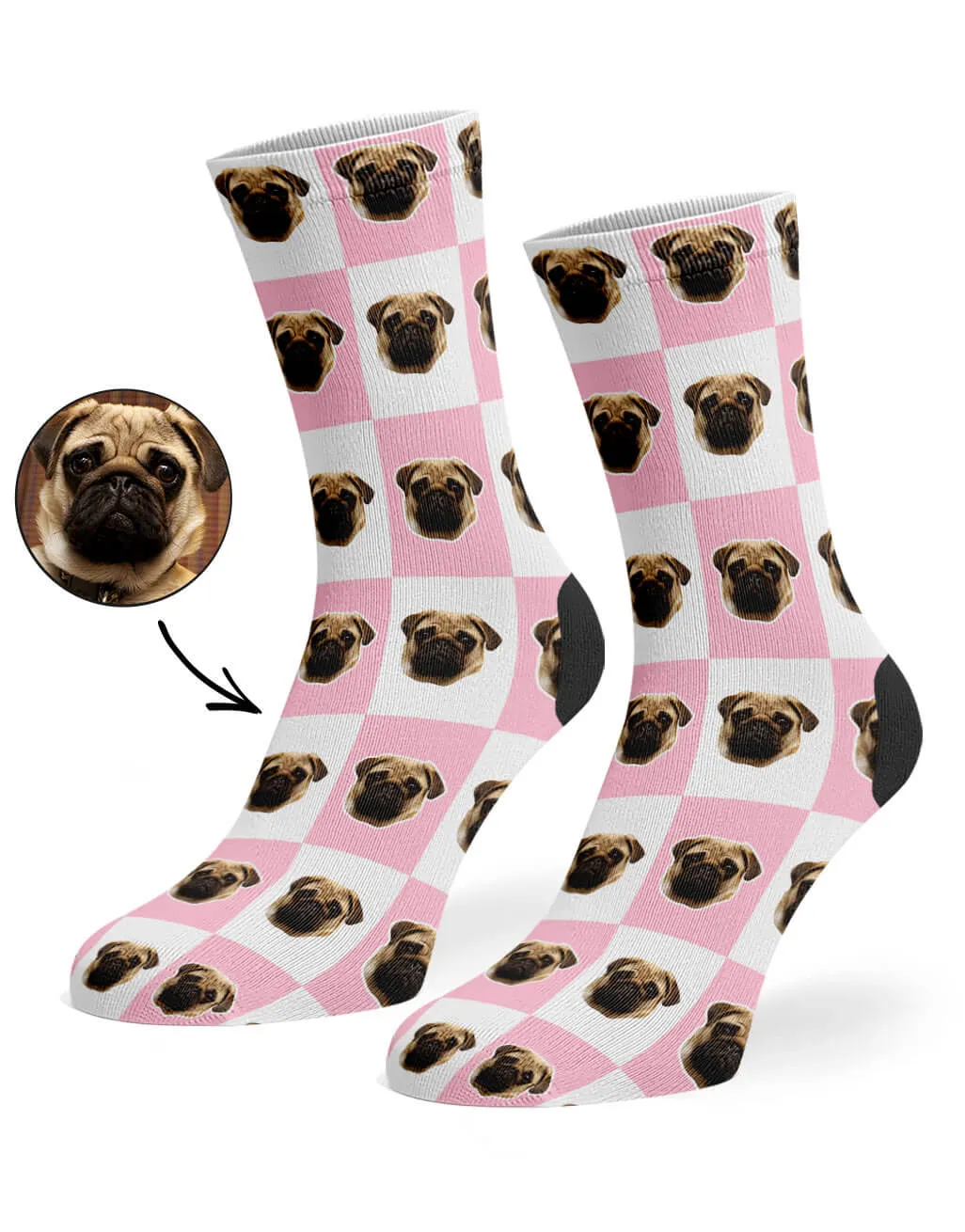 Chequered Dog Socks