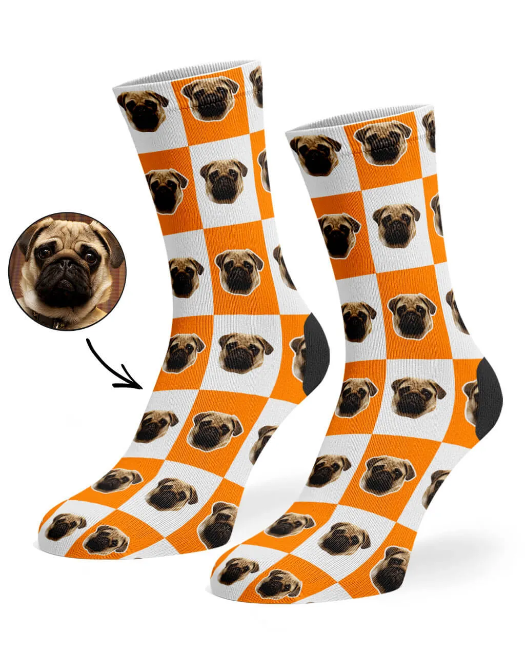 Chequered Dog Socks