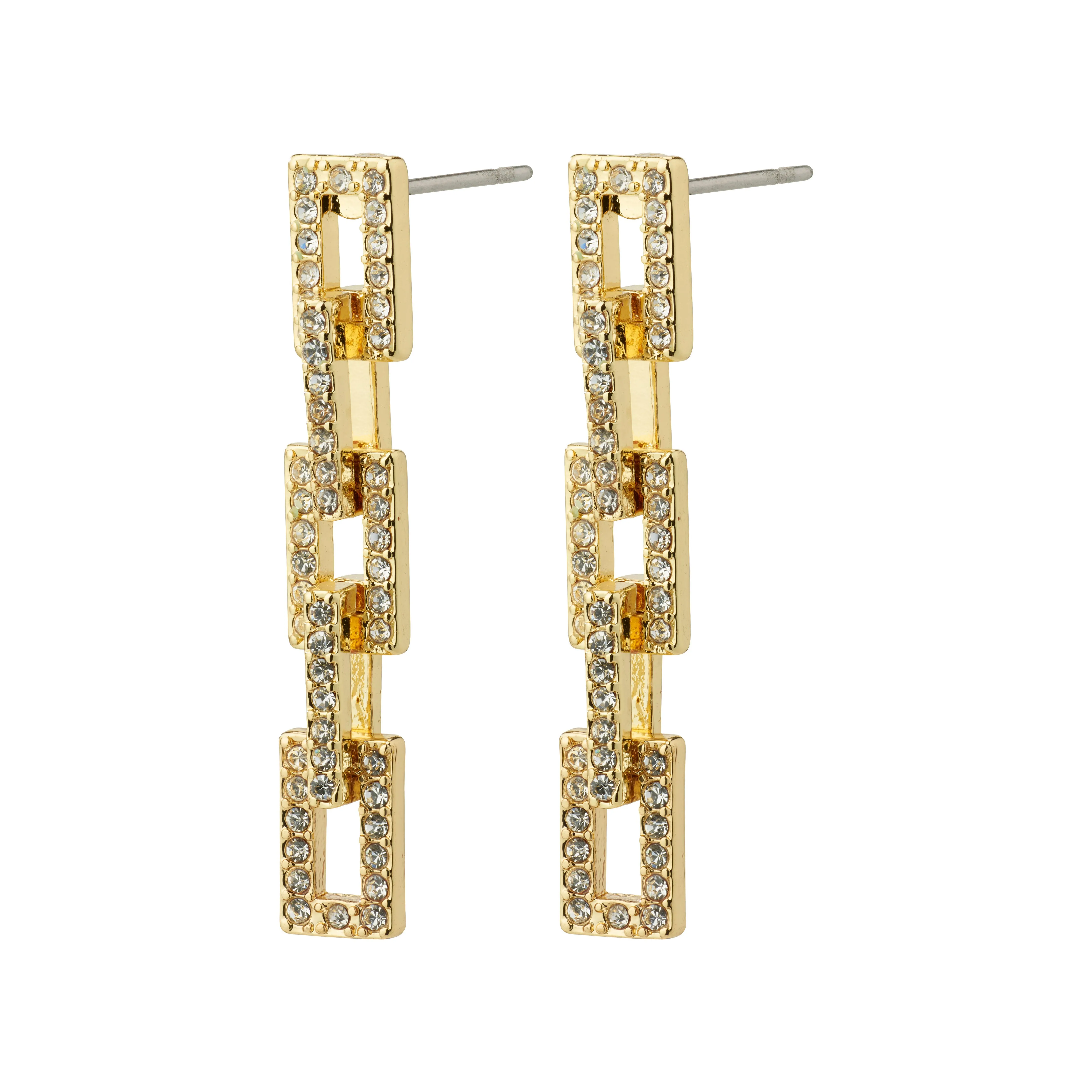 COBY crystal earrings gold-plated