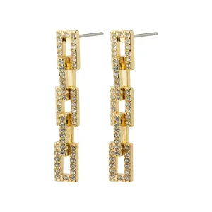 COBY crystal earrings gold-plated