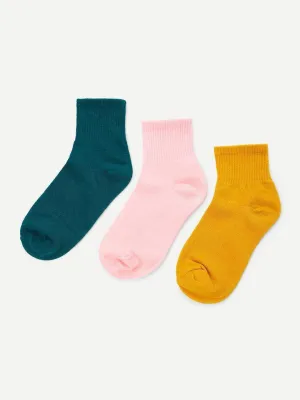 Cotton Ankle Socks 3Pairs