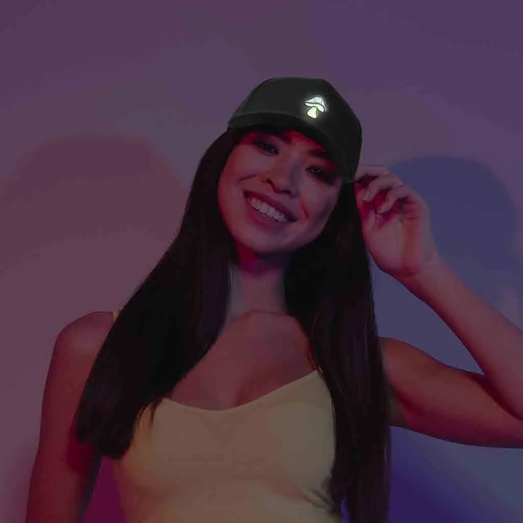 Dalix Mushroom Snapback Hat (Glow in the Dark)