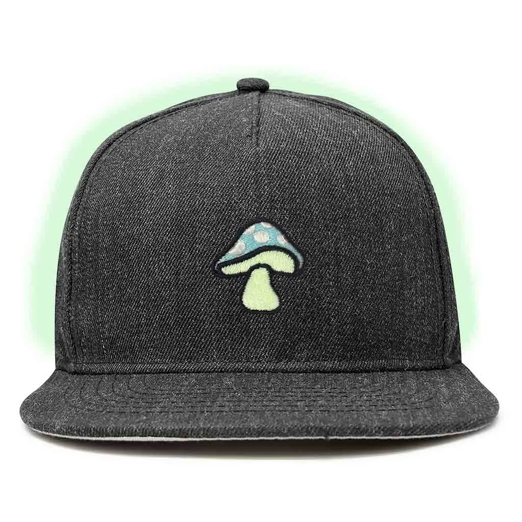 Dalix Mushroom Snapback Hat (Glow in the Dark)