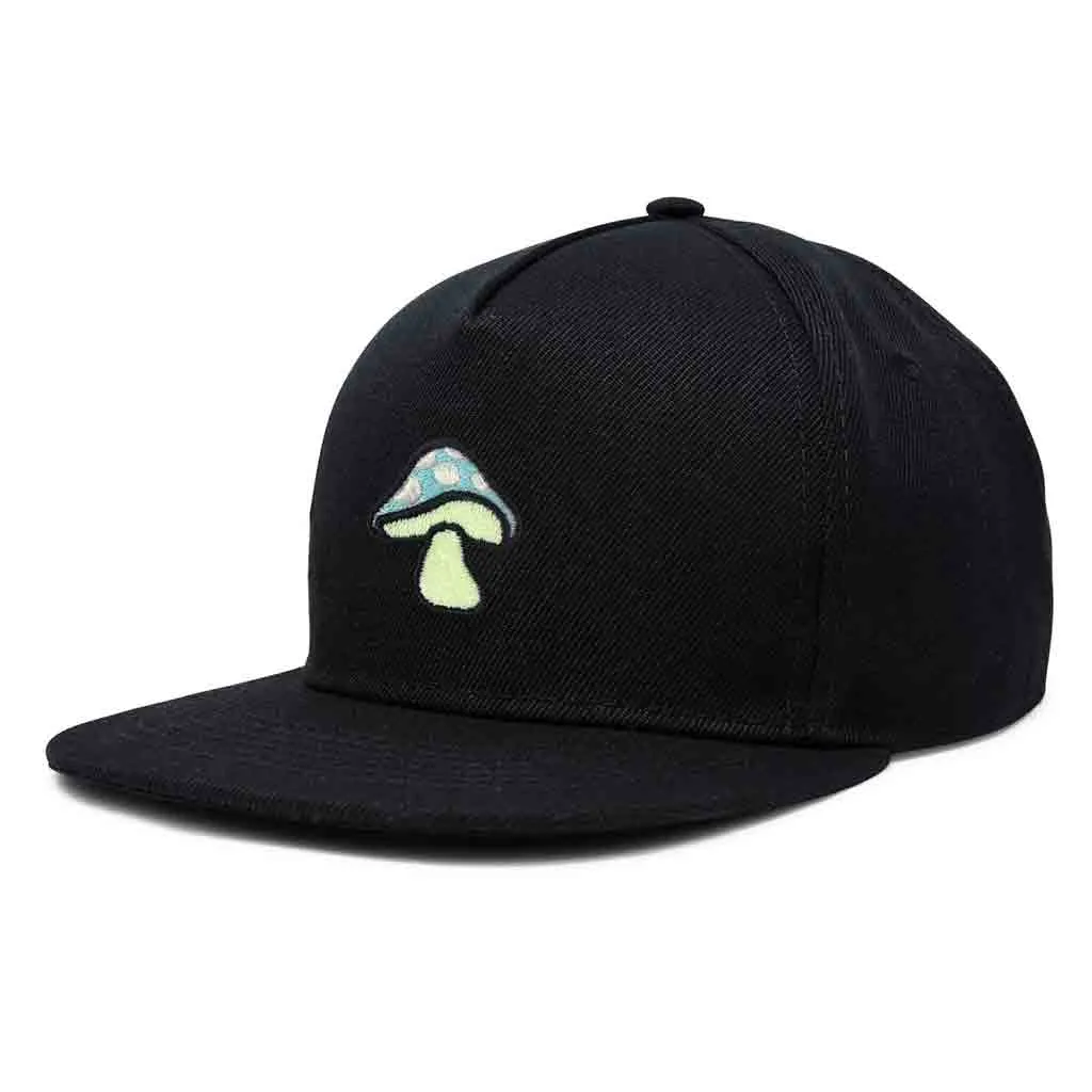 Dalix Mushroom Snapback Hat (Glow in the Dark)