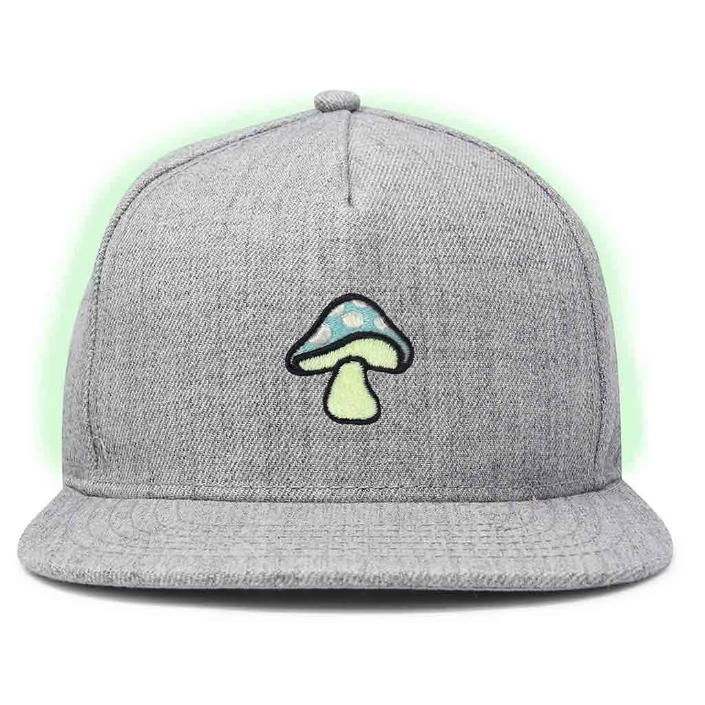 Dalix Mushroom Snapback Hat (Glow in the Dark)