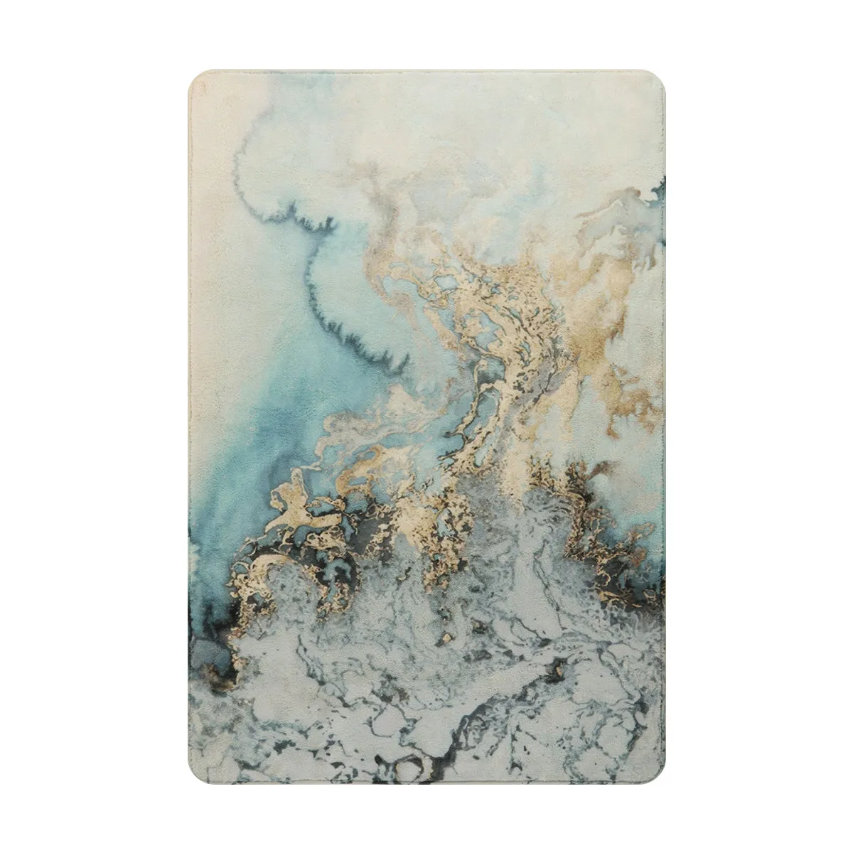 Deniz Marble Ocean Wave Area Rug