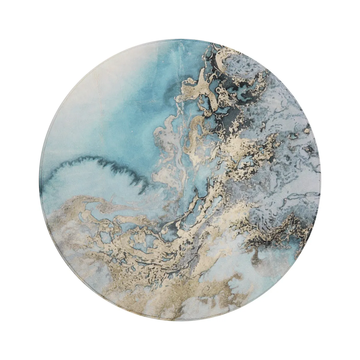 Deniz Marble Ocean Wave Area Rug