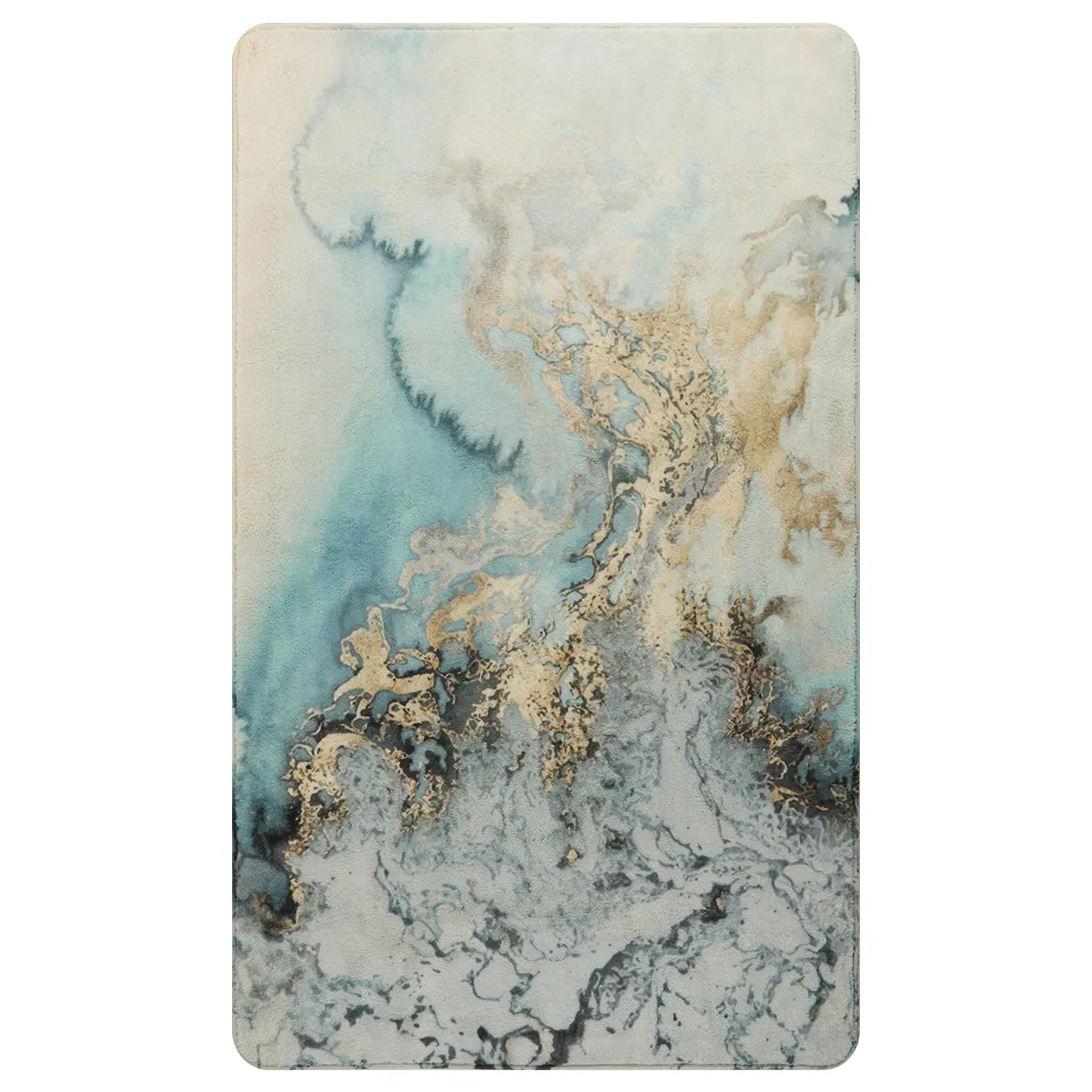 Deniz Marble Ocean Wave Area Rug