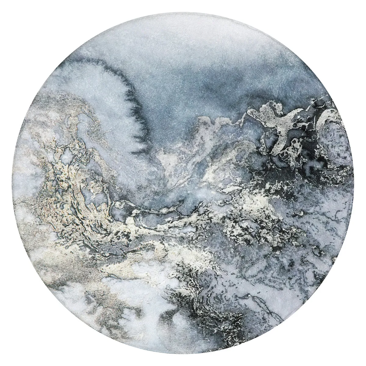 Deniz Marble Ocean Wave Area Rug