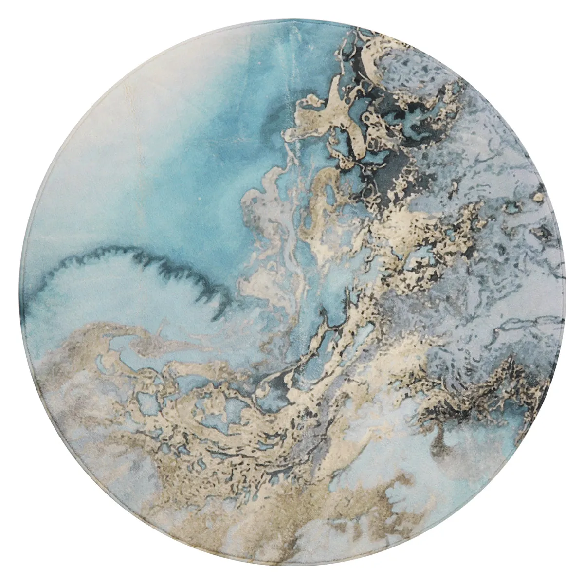 Deniz Marble Ocean Wave Area Rug