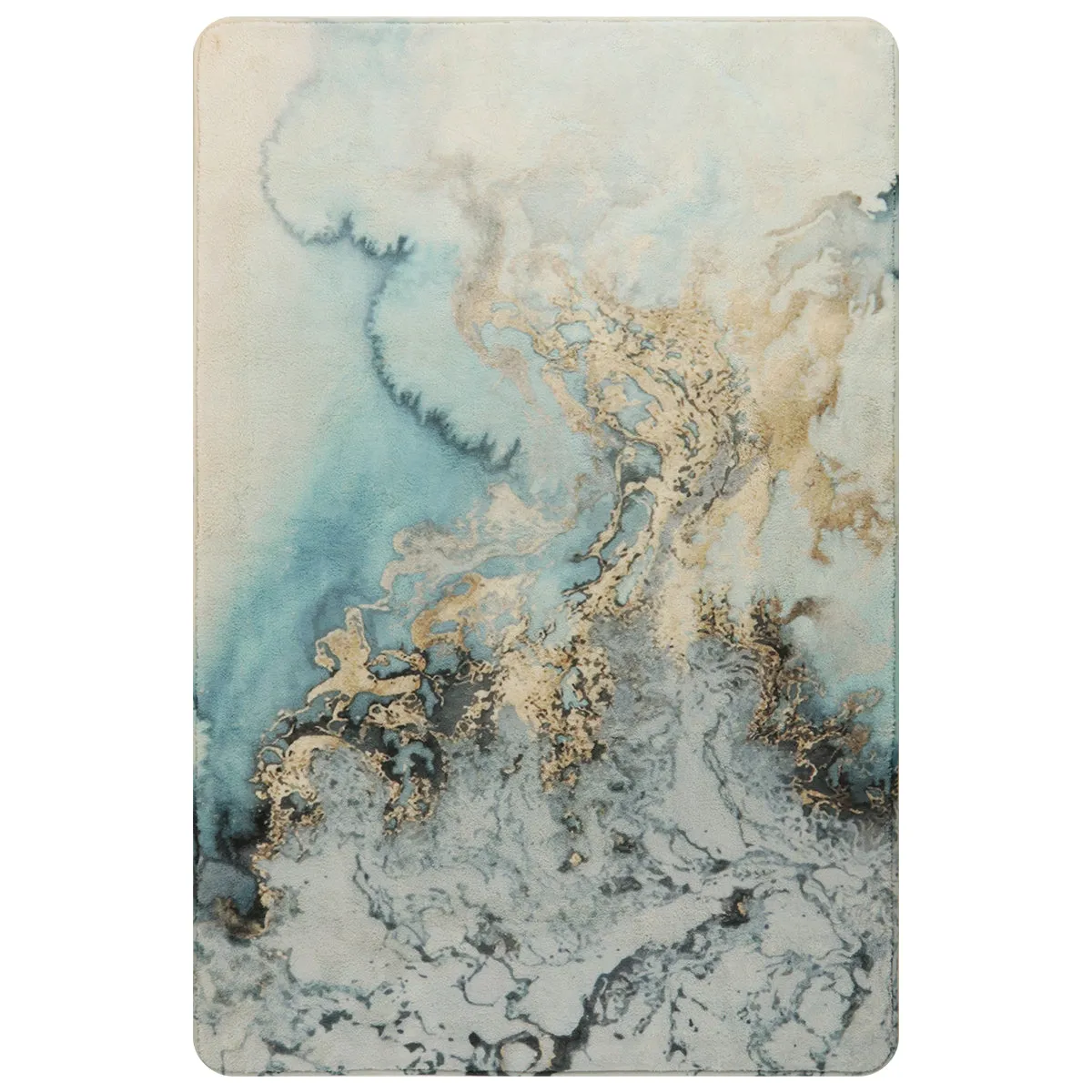 Deniz Marble Ocean Wave Area Rug