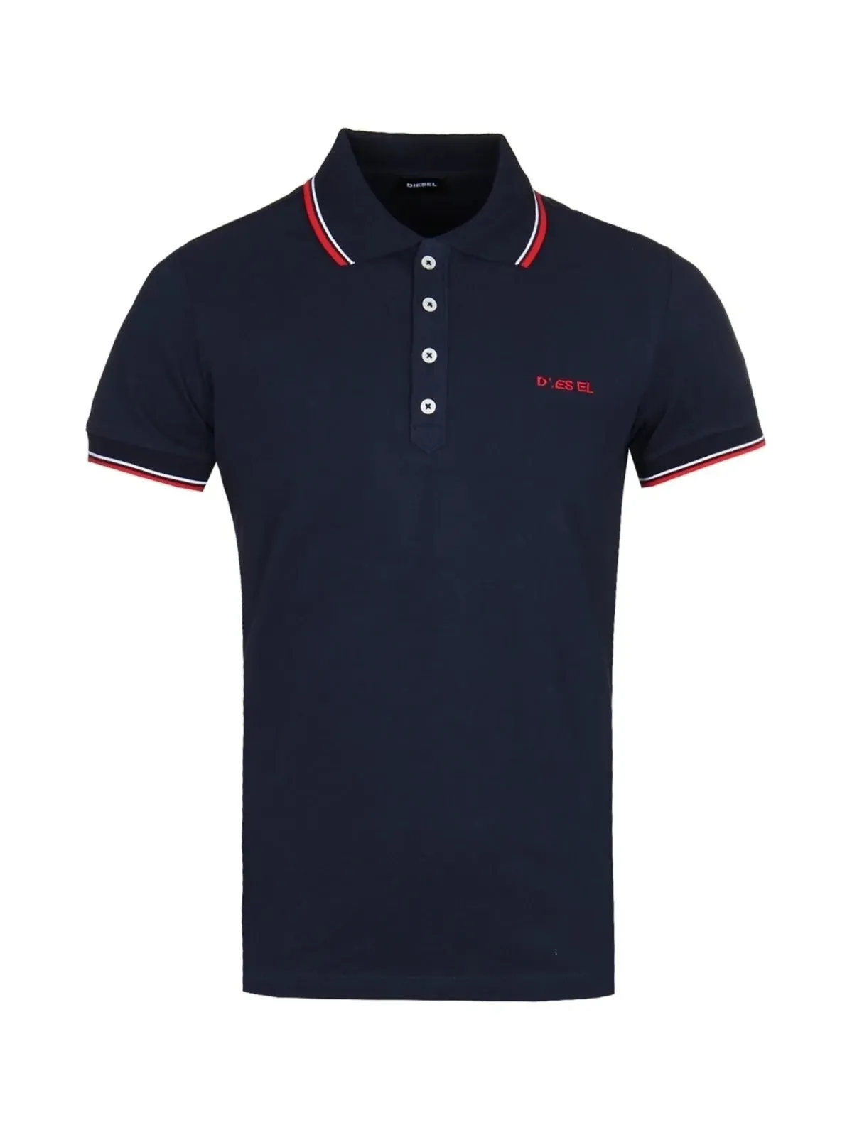 Diesel Mens Short Sleeve Polos | T-Randy Broken