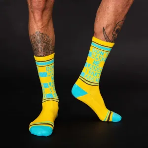 Don't Make Me Laugh, I Fart Easy Ribbed Gym Sock