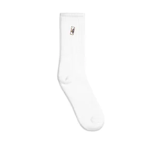 Embroidered Crew Socks | SOCCO SC200