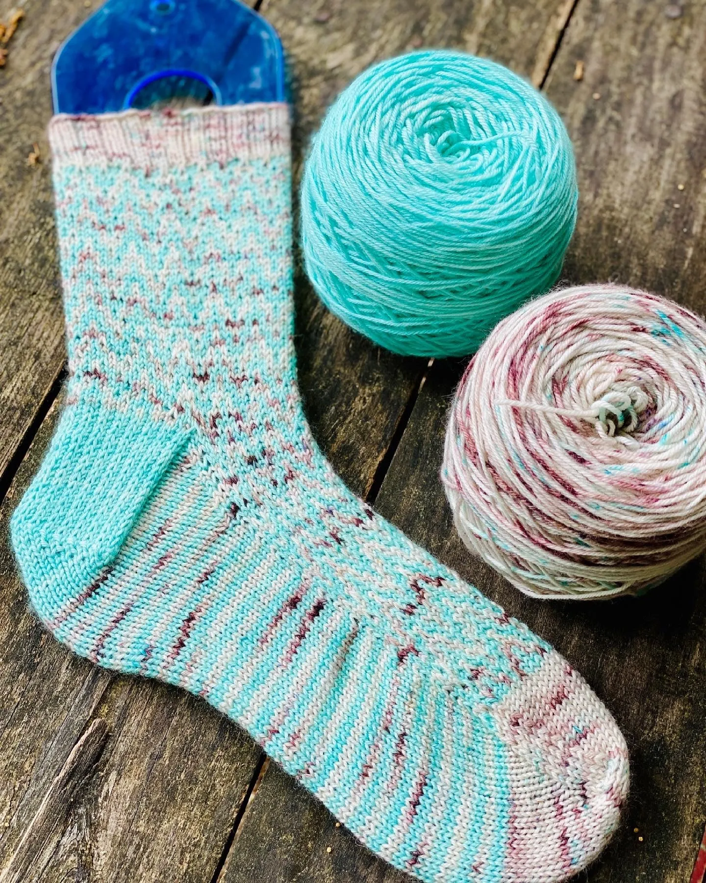 Find Your Way Back into Society Socks Knitting PATTERN mosaic colorwork