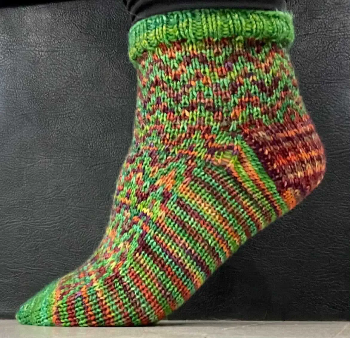 Find Your Way Back into Society Socks Knitting PATTERN mosaic colorwork