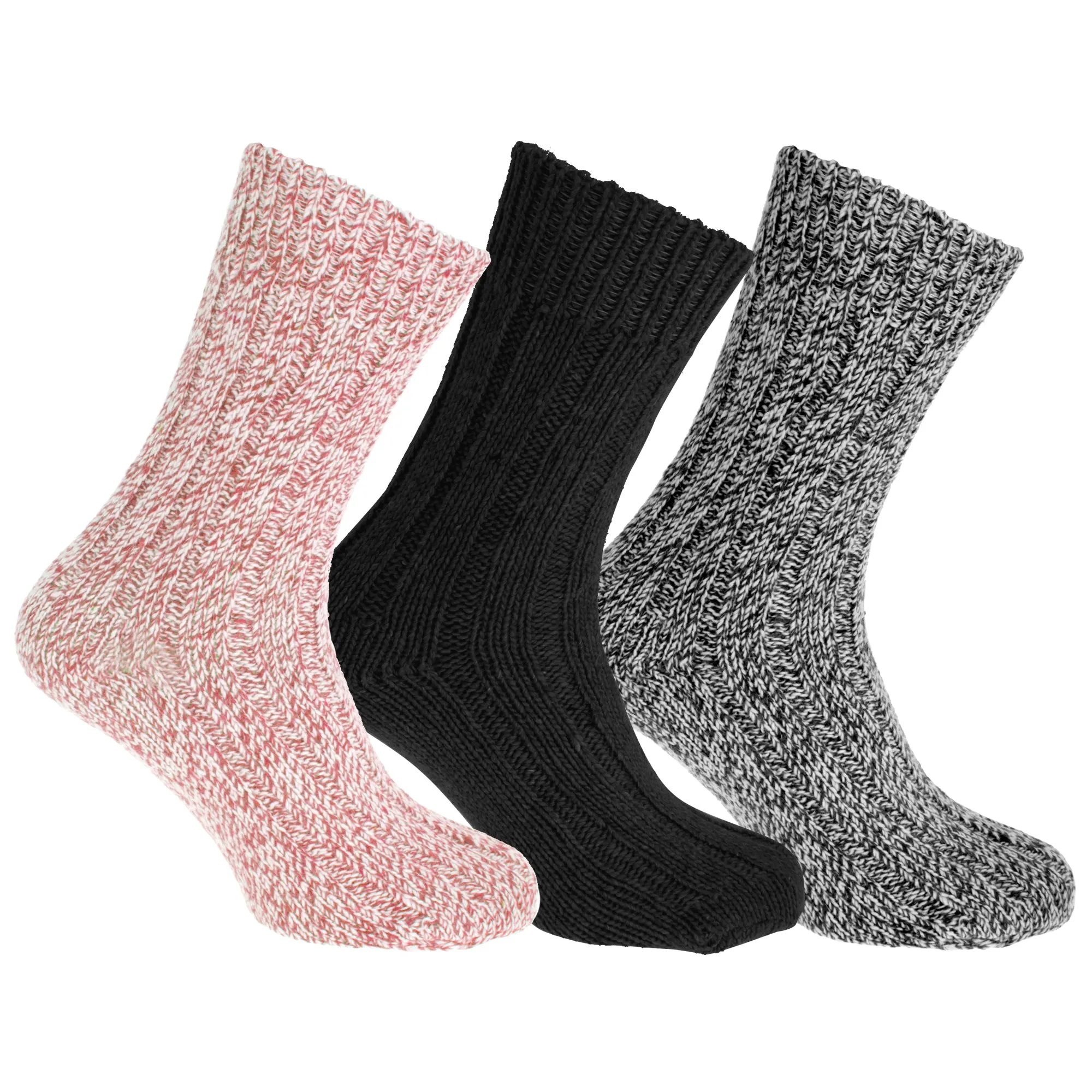 Floso Unisex Adults Wool Rich Socks (3 Pairs)