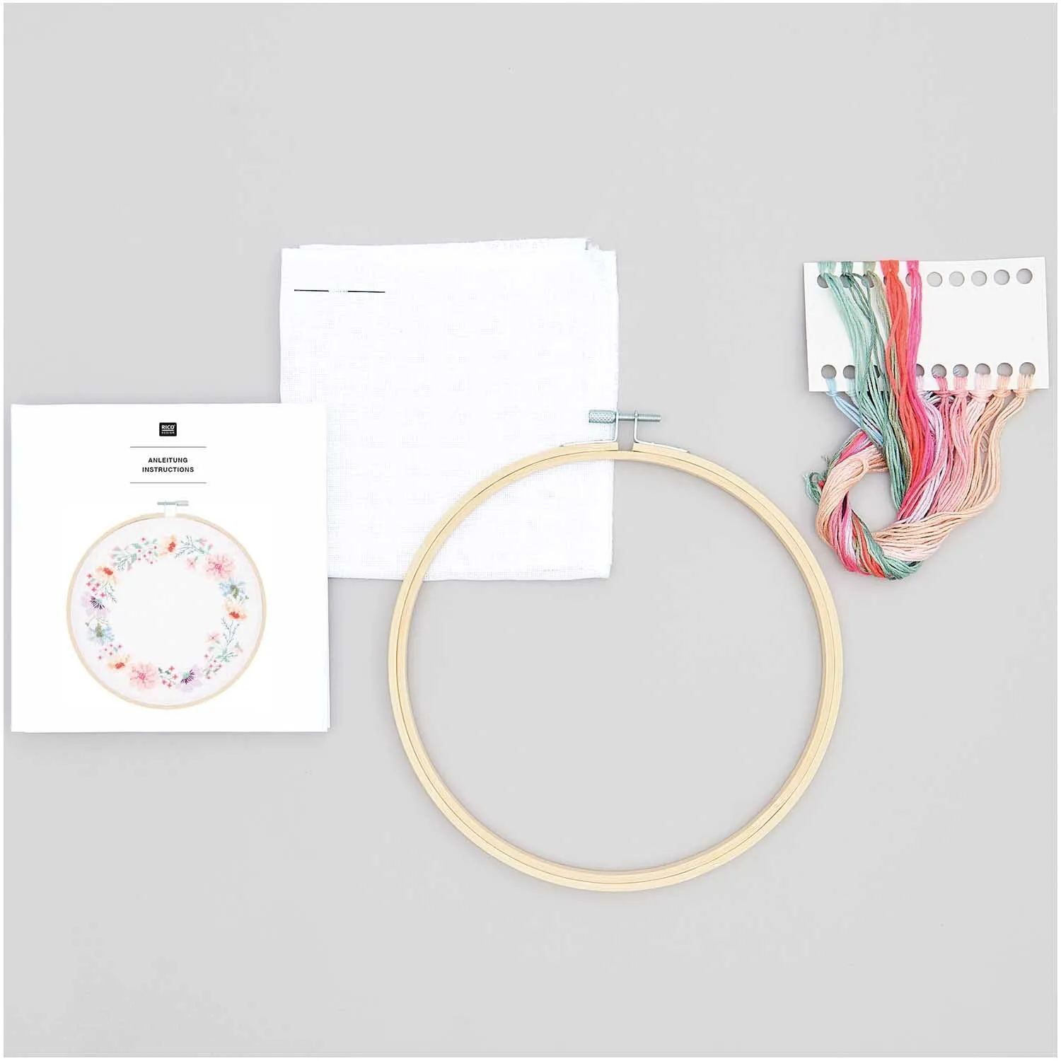 Flower Wreath Counted Cross Stitch Kit