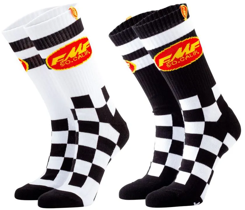 FMF Casual Socks Checkers 2 Pack