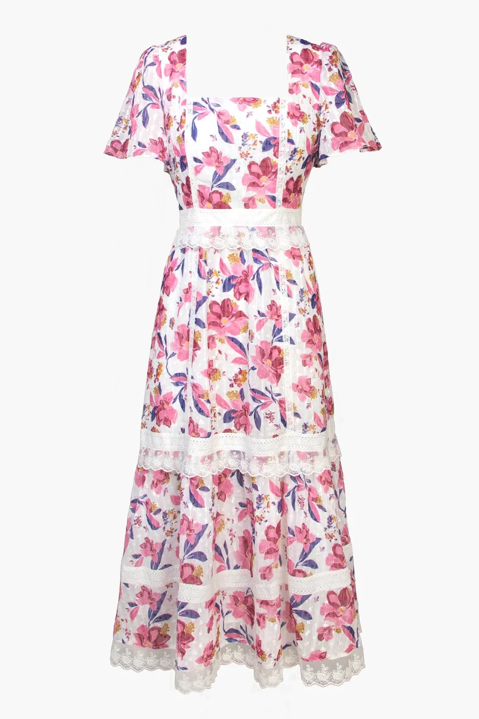 Freija Lace Printed Dress