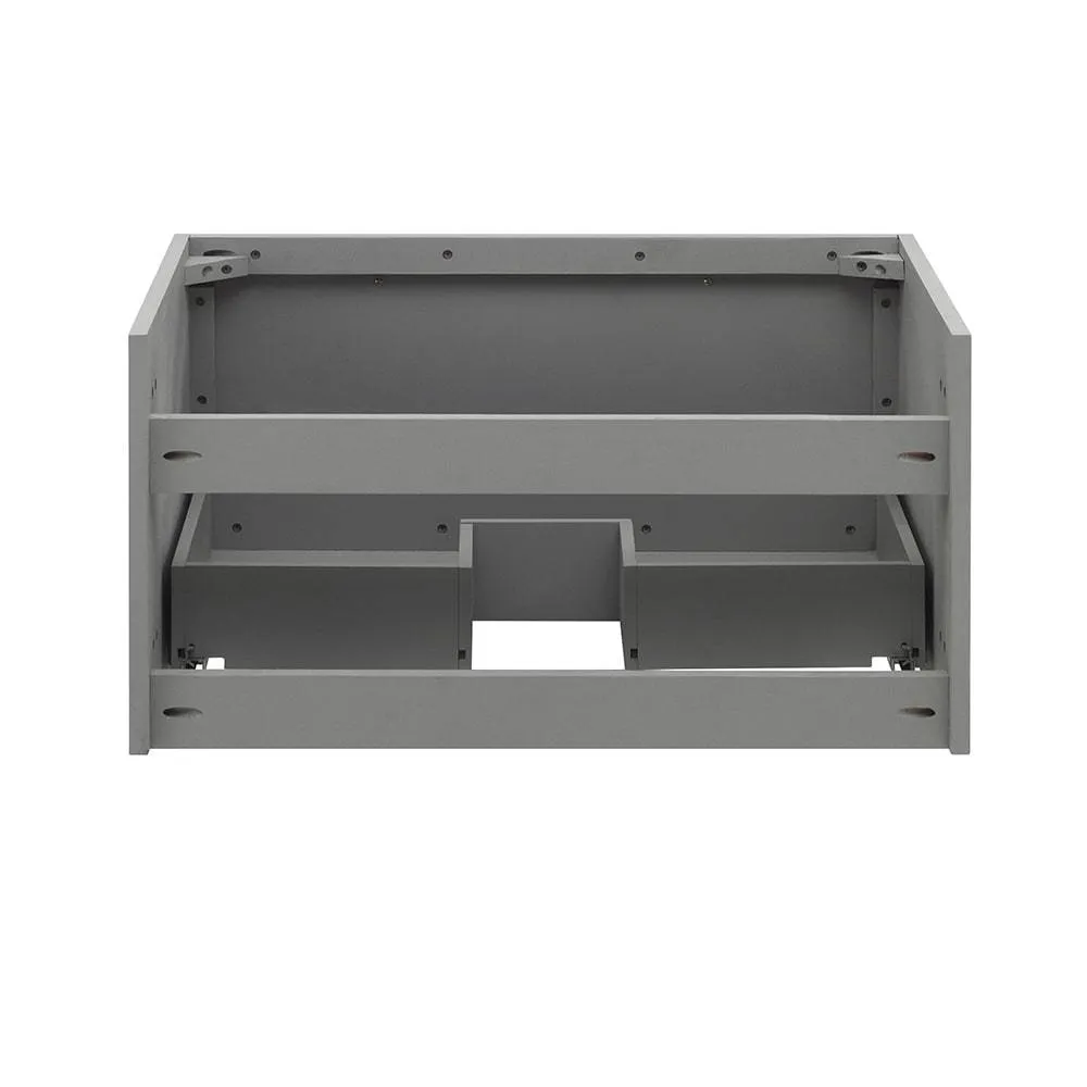 Fresca FCB6130GR-UNS Lucera 30" Gray Wall Hung Undermount Sink Modern Bathroom Cabinet