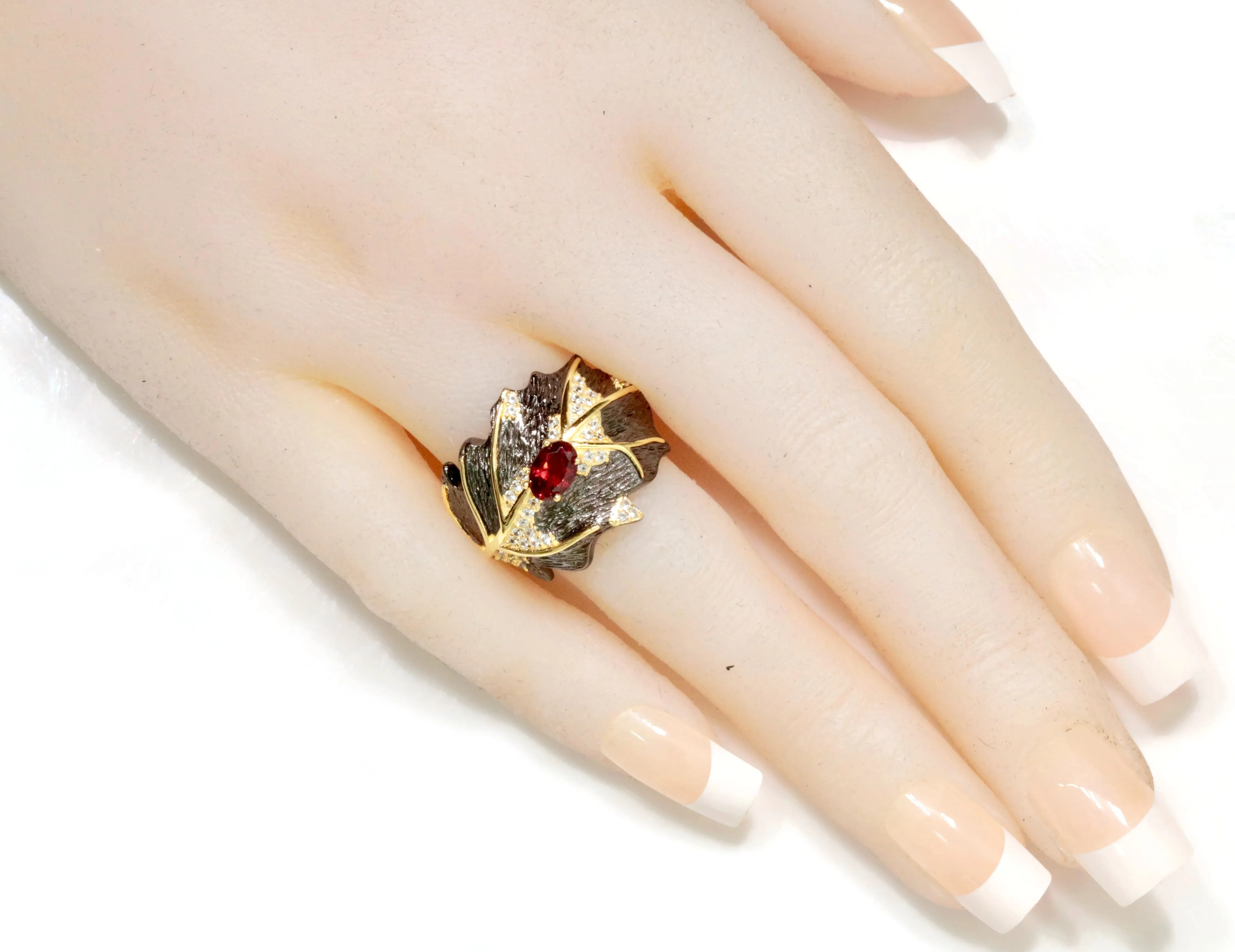 Garnet Ring Garnet Jewelry Garnet Ring Natural Garnet Genuine Garnet Jewelry January Birthstone Silver Jewelry SKU: 6142047