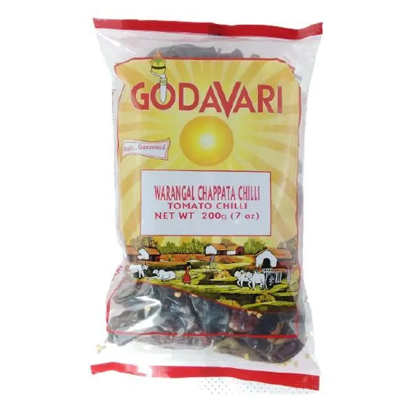 Godavari Premium Quality 200g Chappata Chilli in English Packaging