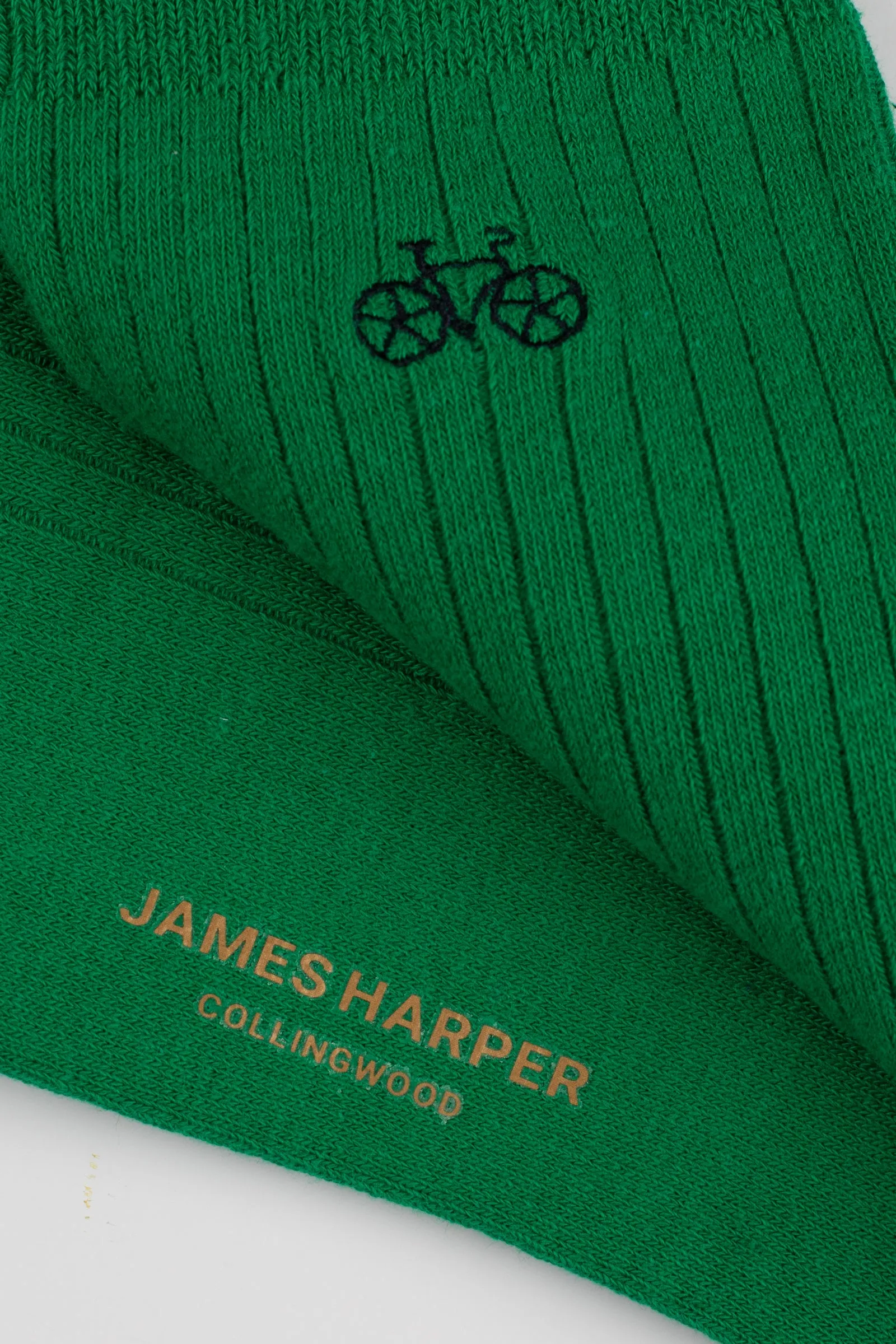 Green Rib Socks