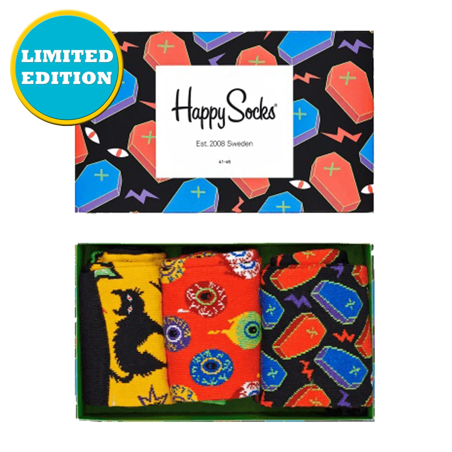 Happy Socks Men's Halloween Gift Box - 3 Pack